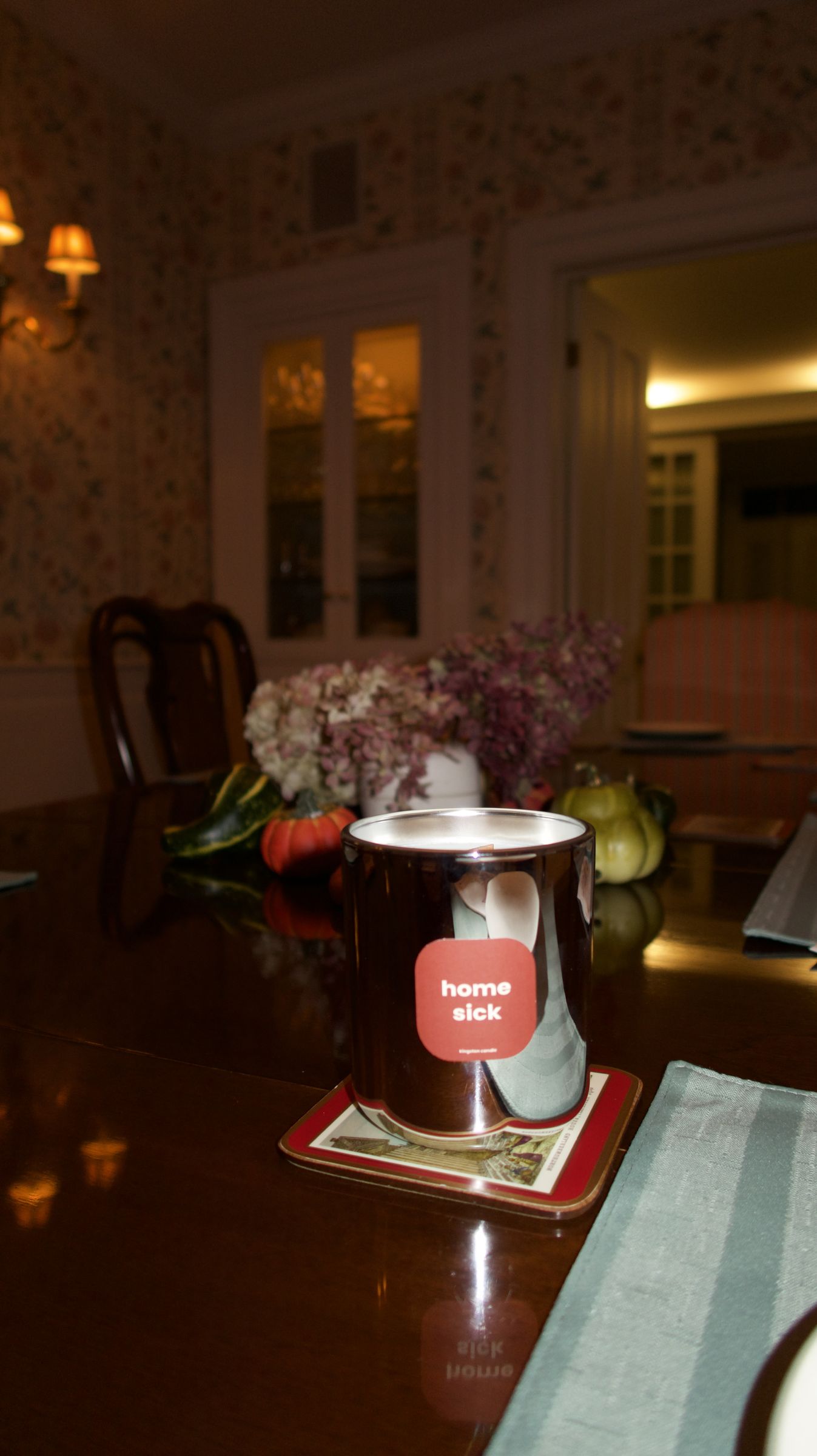 homesick chrome candle at home